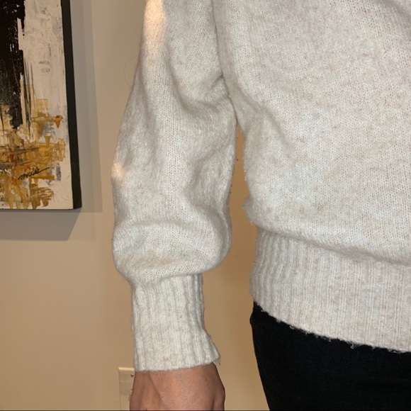 Cream Off-The-Shoulder Sweater - Picture 3 of 4
